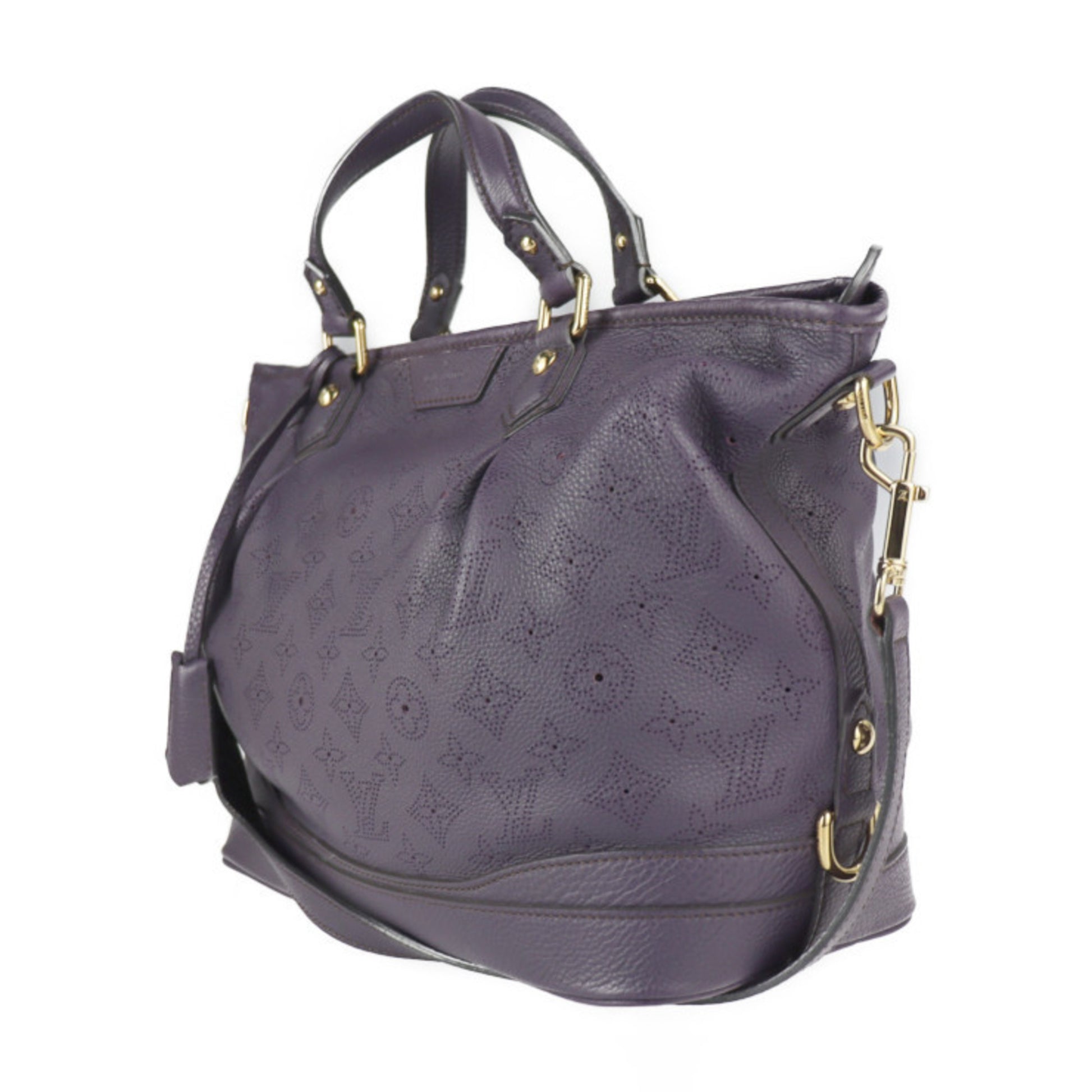 LOUIS VUITTON LV Stella PM Handbag Shoulder Bag M93983 Monogram Mahina  Purple