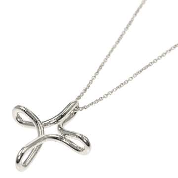 TIFFANY Open Cross Necklace Silver Ladies &Co.