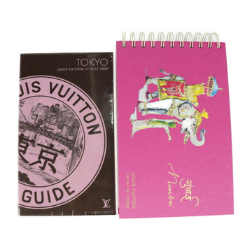 LOUIS VUITTON Tokyo Guidebook 2009 Leiji Matsumoto Collaboration R07125 Paper Pink Multicolor India Mumbai Carnet de voyage travelogue with picture book