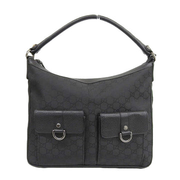 Gucci Women's Nylon,Leather Handbag Black