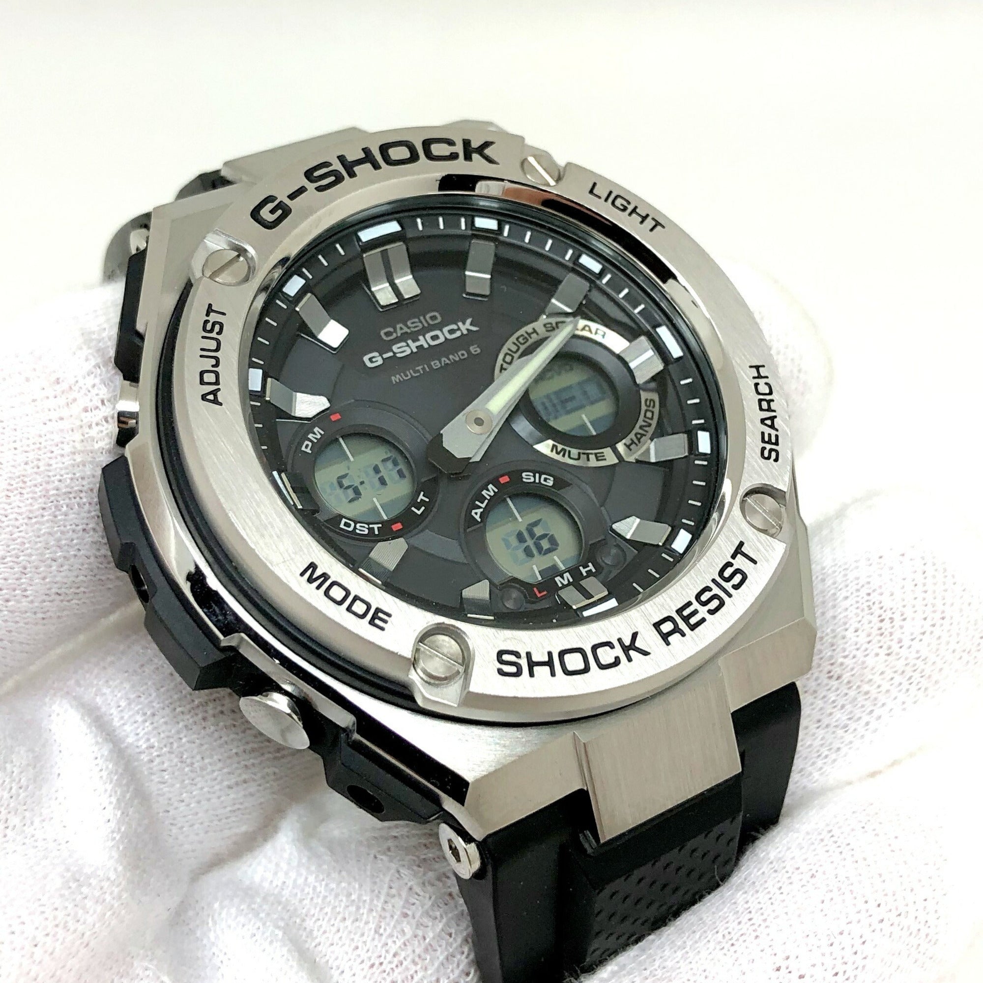 CASIO G-SHOCK G-Shock watch GST-W110-1A G-STEEL G steel electric wave