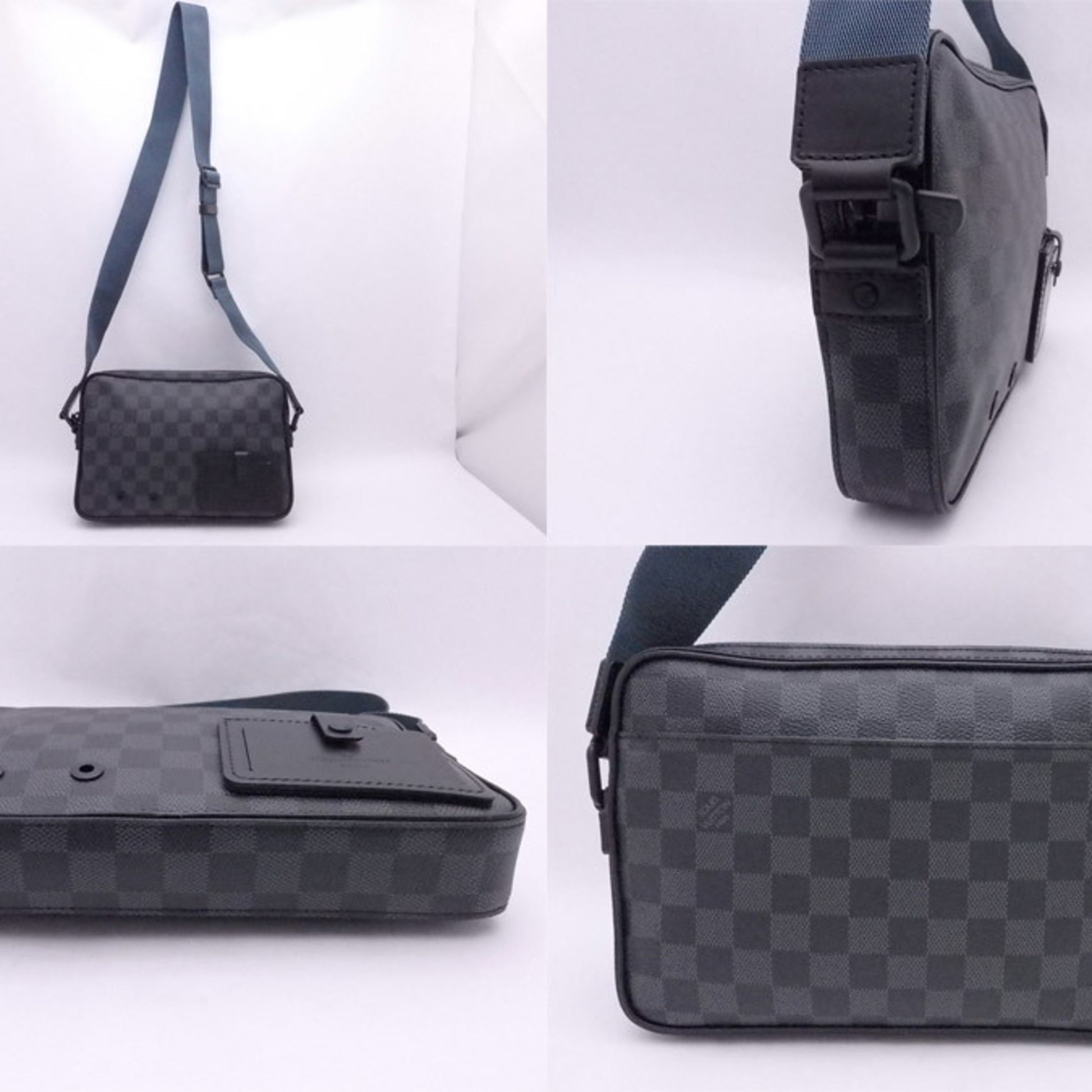 Louis Vuitton Black Damier Graphite Alpha Messenger Bag Louis Vuitton