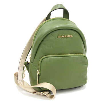 MICHAEL KORS■ Backpack 35T0GERB5L Green Leather Women's Small