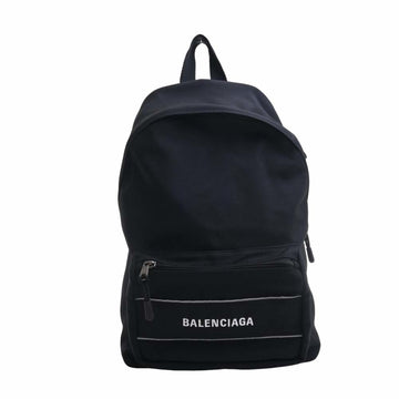 BALENCIAGA Nylon Shoulder Bag Rucksack 638106 Black Women's