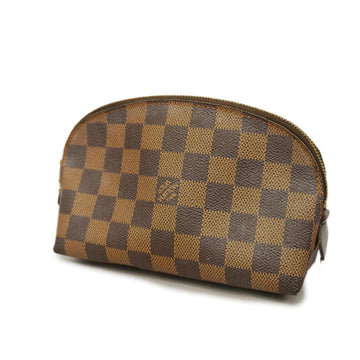 LOUIS VUITTON Pouch Damier Pochette Cosmetic M47516 Brown Ladies