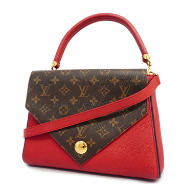 LOUIS VUITTONAuth  Monogram 2WAY Bag Double V M54624 Women's Handbag Ruby