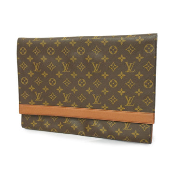 LOUIS VUITTON Clutch Bag Monogram Porto Envelope M51801 Brown Men's Women's