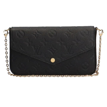 Louis Vuitton Pochette Felicie Emplant Shoulder Bag Monogram Noir Women's