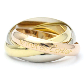 CARTIER Trinity Pink Gold [18K],White Gold [18K],Yellow Gold [18K] Fashion No Stone Band Ring Gold