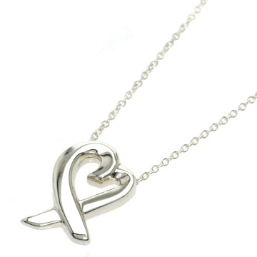 TIFFANY Rubbing Heart Necklace Silver Ladies  & Co.