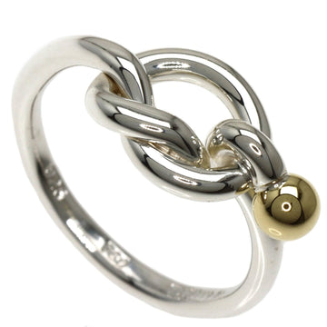TIFFANY Love Knot Ring Silver/K18YG Women's