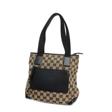 GUCCIAuth  GG Canvas Tote Bag 019 0402 Women's Beige,Black