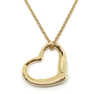 TIFFANY K18YG open heart necklace