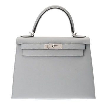 HERMES Kelly Women's Epsom Leather Handbag White