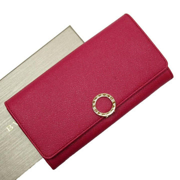 Bvlgari Long Wallet Rose Light Gold Leather