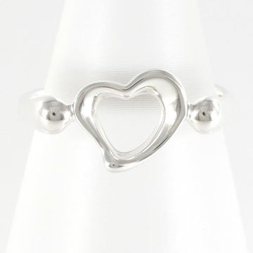 TIFFANY Open Heart Silver Ring No. 8 Total Weight Approx. 2.1g Jewelry