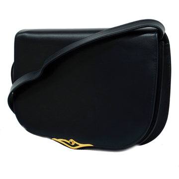 CARTIERAuth  Sapphire Line shoulder bag Women's Leather Shoulder Bag Navy