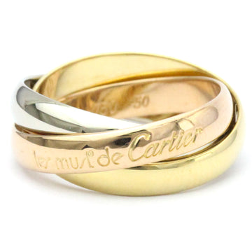 CARTIER Trinity Pink Gold [18K],White Gold [18K],Yellow Gold [18K] Fashion No Stone Band Ring Gold