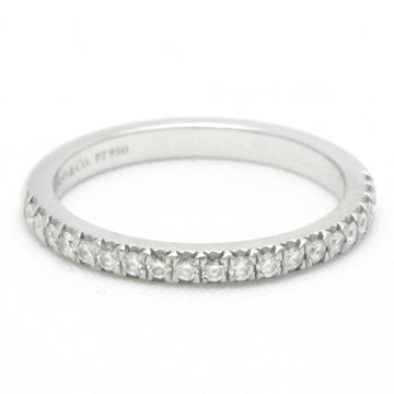 TIFFANY Metro Half Dial Ring Platinum Fashion Diamond Band Ring Silver