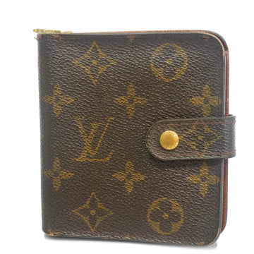 LOUIS VUITTONAuth  Monogram Compact Zip M61667 Women Men Wallet [bi-fold]