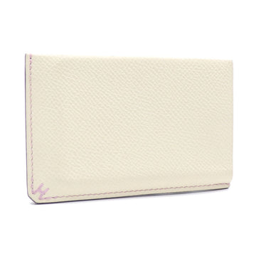 HERMES H Serie Card Case Ivory Vaux Swift U Engraved Made Around 2022  Women's Men's Unisex En Bier