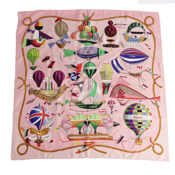 HERMES Scarf Muffler Carre 90 LES FOLIES DU CIEL Madness in the Sky 100% Silk Women's Multicolor