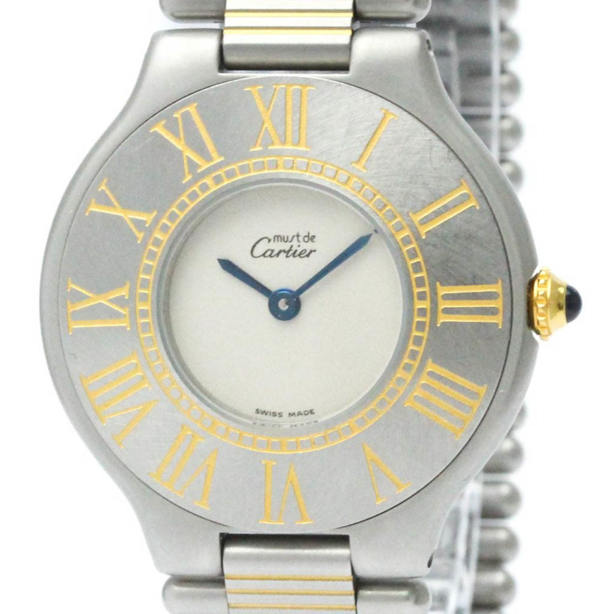 CARTIER Must 21 Gold Plated Steel Quartz Unisex Watch