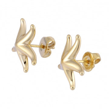 TIFFANY Starfish Elsa Peretti Earrings/Earrings K18YG Yellow Gold