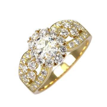 VAN CLEEF & ARPELS No. 17 Ring Diamond K18 YG 750 Yellow Gold
