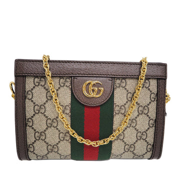 Gucci Canvas,GG Supreme Shoulder Bag Beige