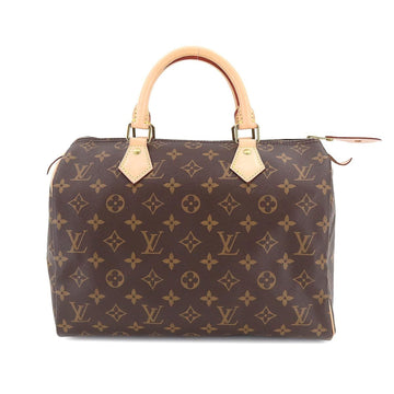 LOUIS VUITTON Monogram Speedy 30 Hand Bag Brown M41108 RFID Gold Hardware