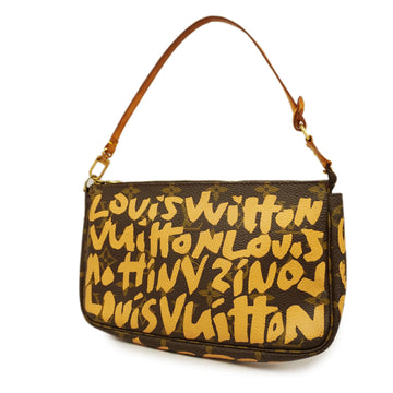 LOUIS VUITTON Auth  Monogram Graffiti Pochette Accessoir M92193