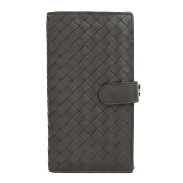 BOTTEGA VENETA Intrecciato Leather Bifold Long Wallet 121062 Brown