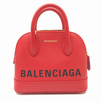 Balenciaga top handle XXS calf leather shoulder bag 2WAY 525050 red gold metal fittings