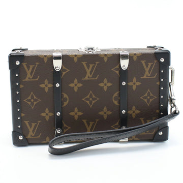 LOUIS VUITTON Trunk Monogram Macassar M20250 Clutch Bag PVC Men's