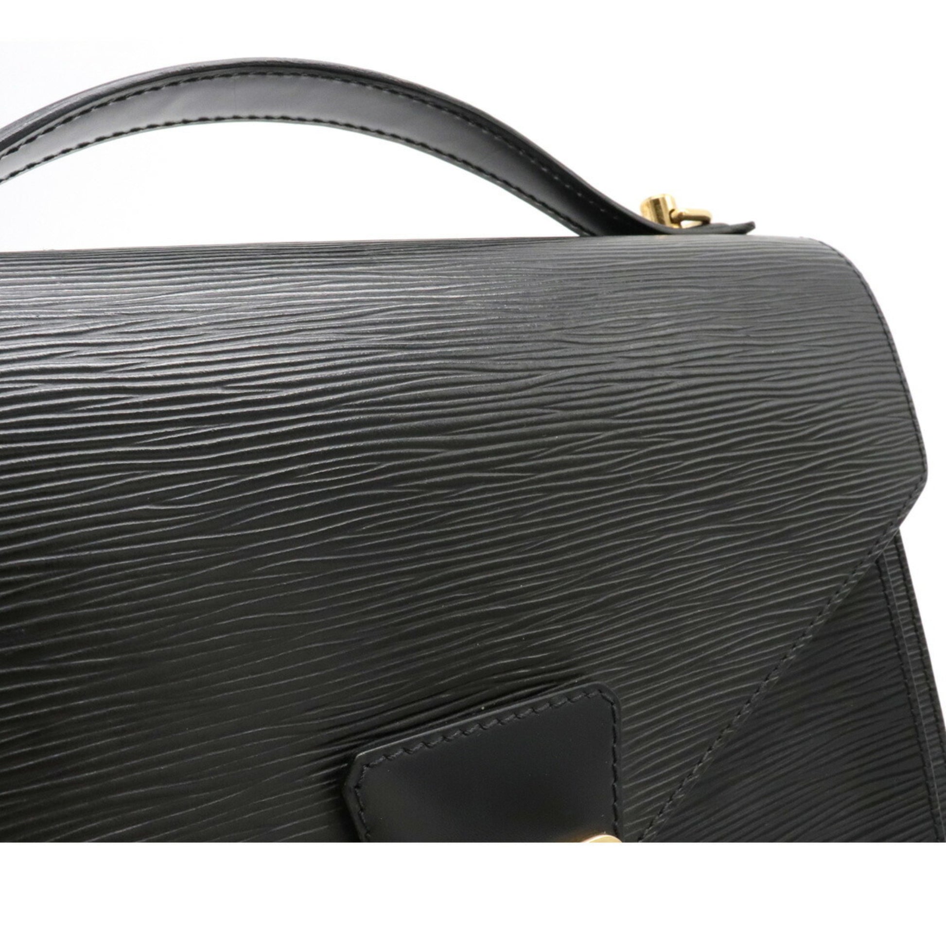 LOUIS VUITTON Handbag M52122 Monceau 28 2WAY Epi Leather Black Noir Women  Used