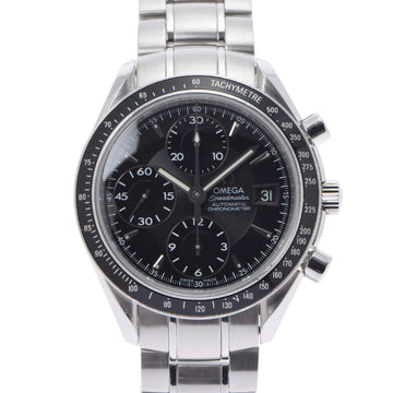 Omega Speedmaster Date 3210.50 Men's SS Watch Automatic Winding Black Dial