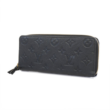 LOUIS VUITTONAuth  Monogram Empreinte Portefeuille Clemence M60171 Wallet Noir