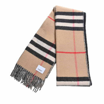 BURBERRY love & check muffler beige ladies