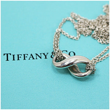 TIFFANY necklace infinity double chain silver 925  Lady's pendant