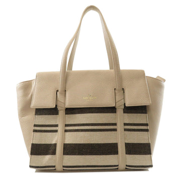 KATE SPADE tote bag calf/canvas ladies