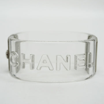 CHANEL clear bangle plastic transparent bracelet 5630 ladies