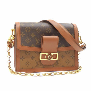 Louis Vuitton Shoulder Bag Monogram Dauphine MM Women's M45958 Chain Reverse