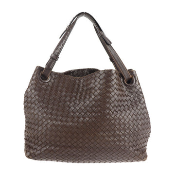 BOTTEGA VENETA Medium Garda Bag Intrecciato Tote 179320 Leather Brown Shoulder Handbag