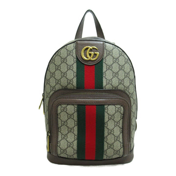 GUCCI GG Small Backpack Brown Beige canvas GG Supreme 547965