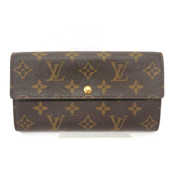 LOUIS VUITTON Monogram Pochette Portumone Credit M61725 Long Wallet Unisex