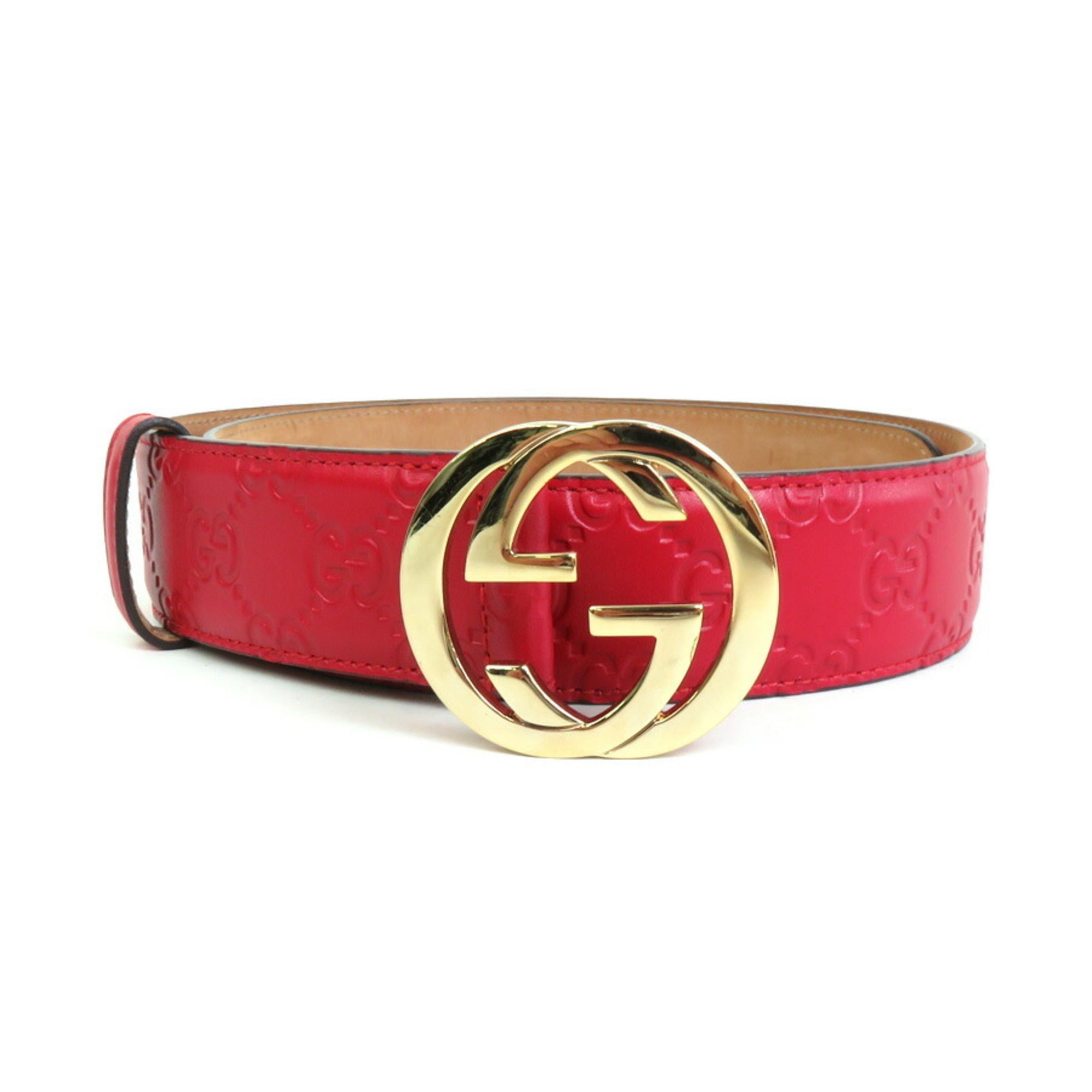 Gucci belt discount men red