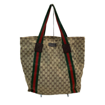 GUCCI GG Canvas Sherry Line Tote Bag 189669 203998