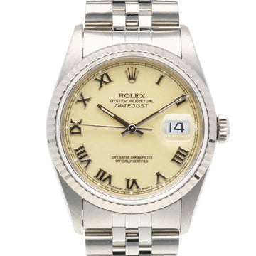 Rolex Datejust Oyster Perpetual Watch Stainless Steel 16234 Men's