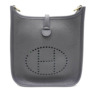 HERMES Evelyn TPM Shoulder Bag Caban/G Hardware Taurillon B Engraved Women's Men's